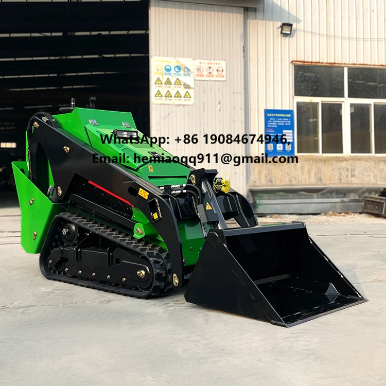 High Flow Hydraulic Derette V1000 Mini Skid Steer Loader EPA Certified Kubota Engine Popular Machines for Earthmoving
