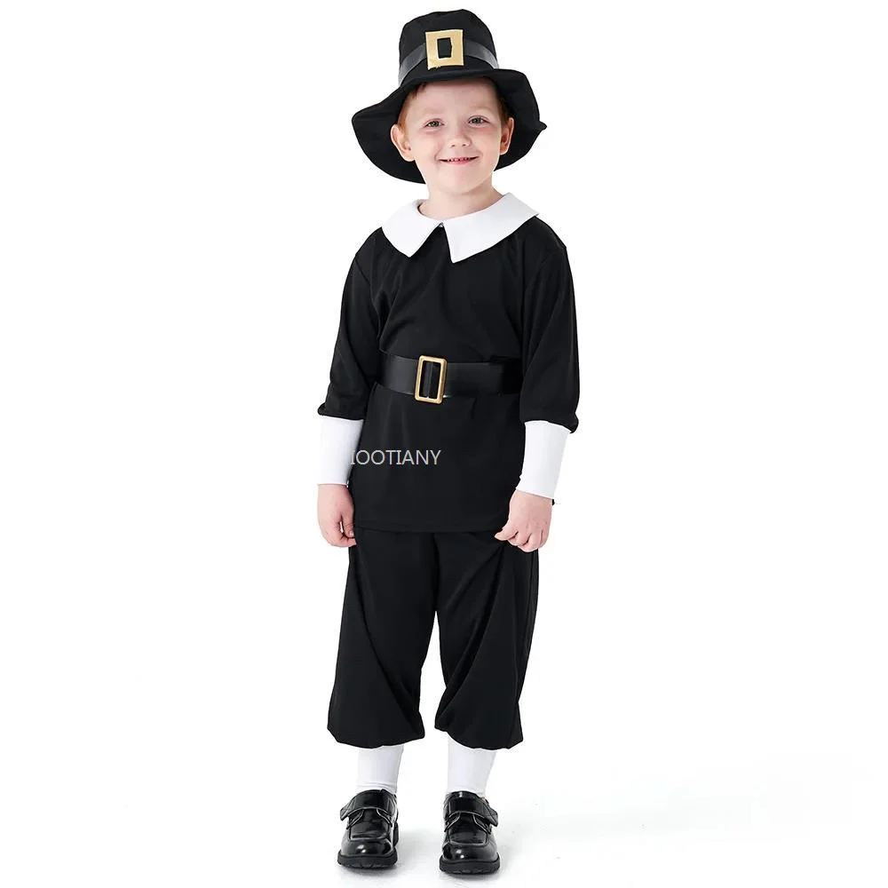 

.Children's Halloween Thanksgiving Colonial Farm Boys Halloween Role Play World Reading Week Dress Up Magician Boys Costume 2025