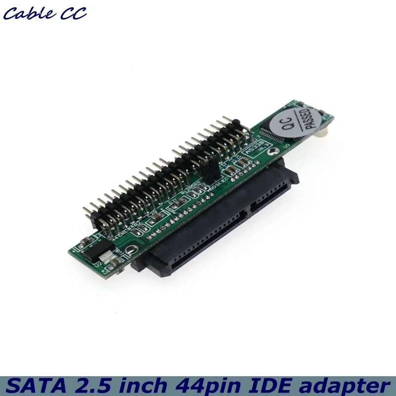 New Sata to IDE 2.5 Sata Female to 2.5 inch IDE Male 44 pin port 1.5Gbs Support ATA 133 100 HDD CD DVD Adapter