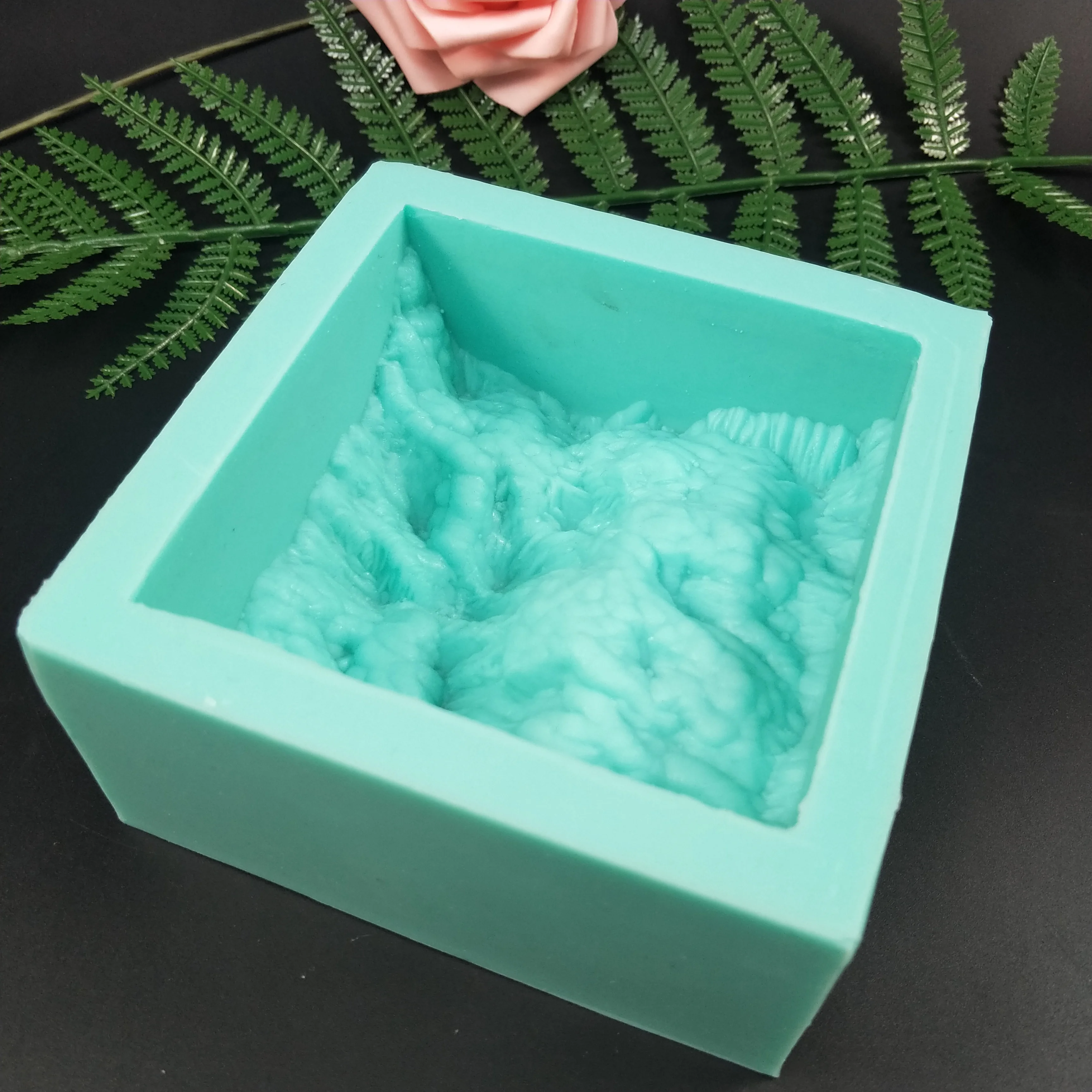 Rockery Desktop Decoration Molds Cement Concrete Molds Mold Silicone Gypsum Mountain Clay Resin Moulds PRZY SN0155