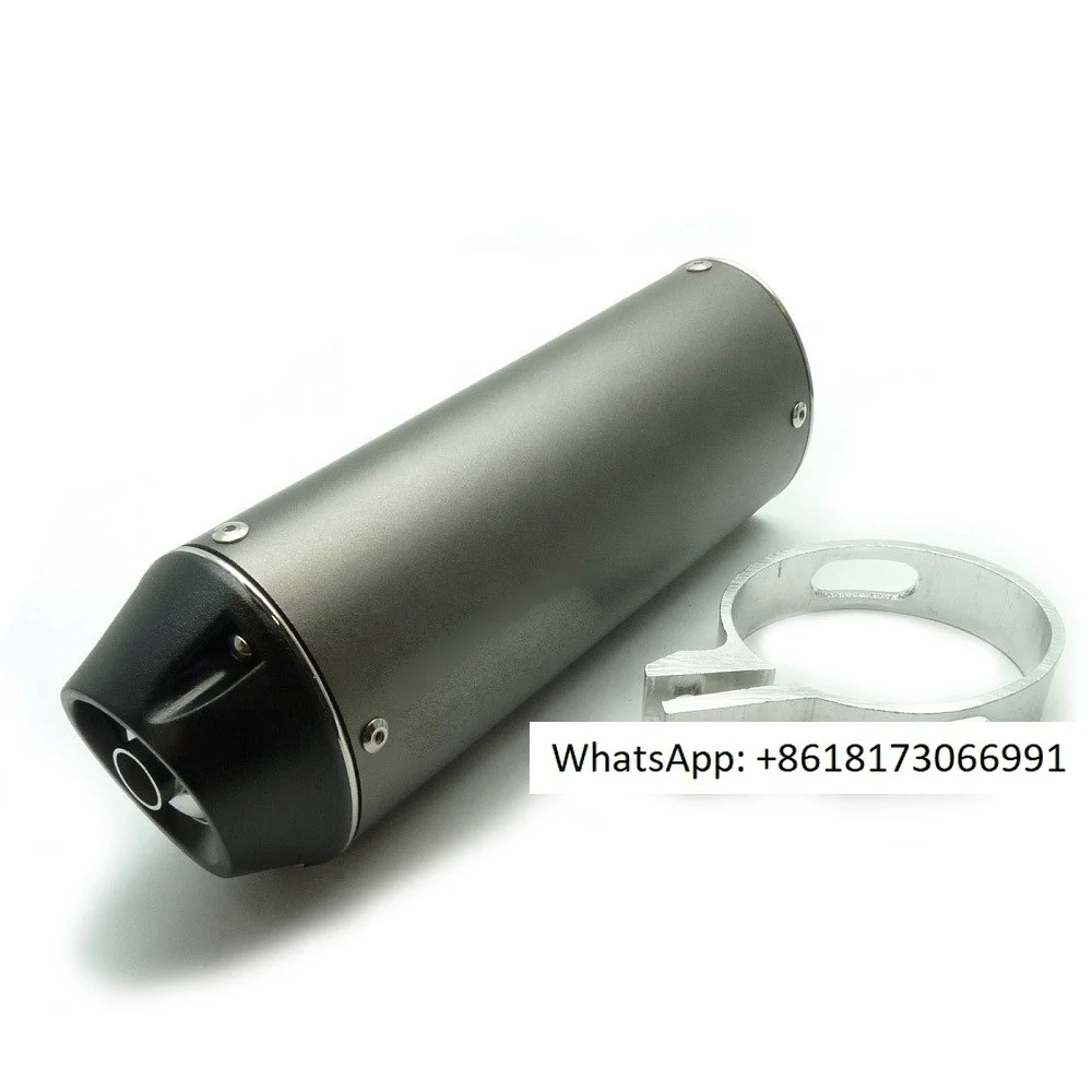 

Pit Bike Street Motorcycle Universal Muffler Noise Reduction Alloy Oval 38mm Exhaust Muffler