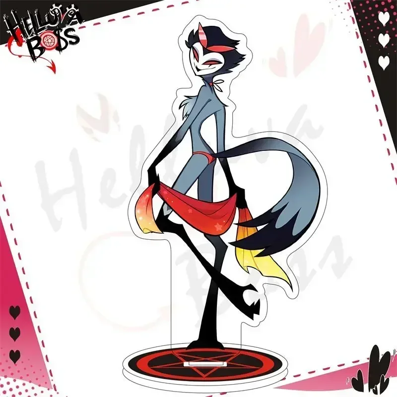 

!Helluva Boss брелок для ключей, мужской аниме-цепочка для брюк, женский брелок для ключей, мужской акриловый кулон, брелок для ключей для девочек, ювелирные изделия Llaveros