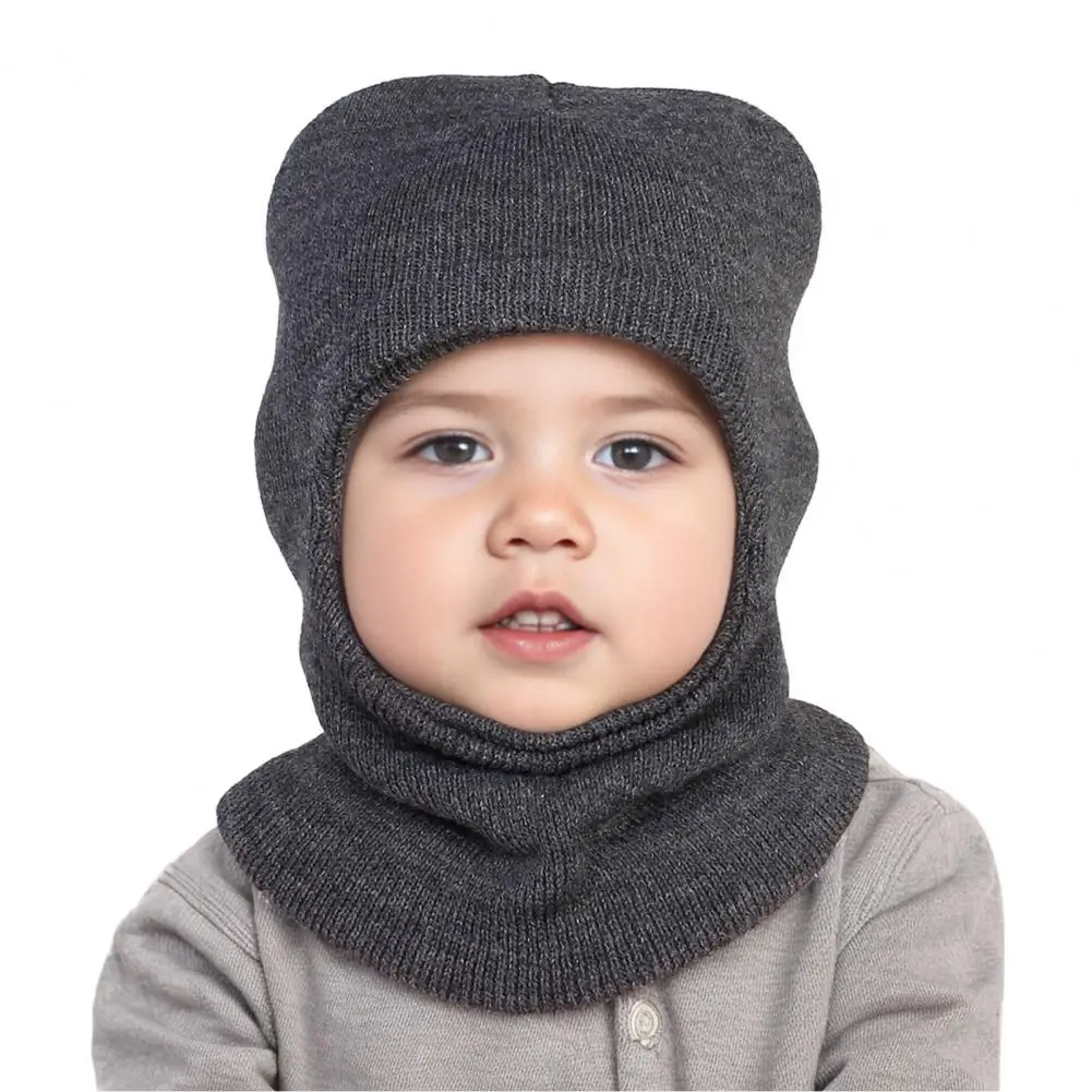 Baby Winter Cap Scarf Kids Winter Hat Cozy Winter Hat Scarf Set for Kids Knitted Ear Protection Cap with Scarf Windproof for 1-8