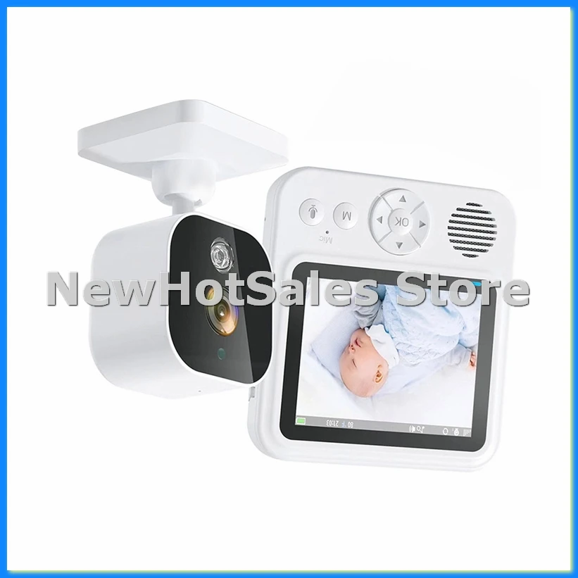 

2,8-дюймовая беспроводная видеоняня с камерой, аудиосвязью, двусторонней связью, IPS-экраном, видеотелефон для младенцев, няня-видеоняня - вилка EU - A32R