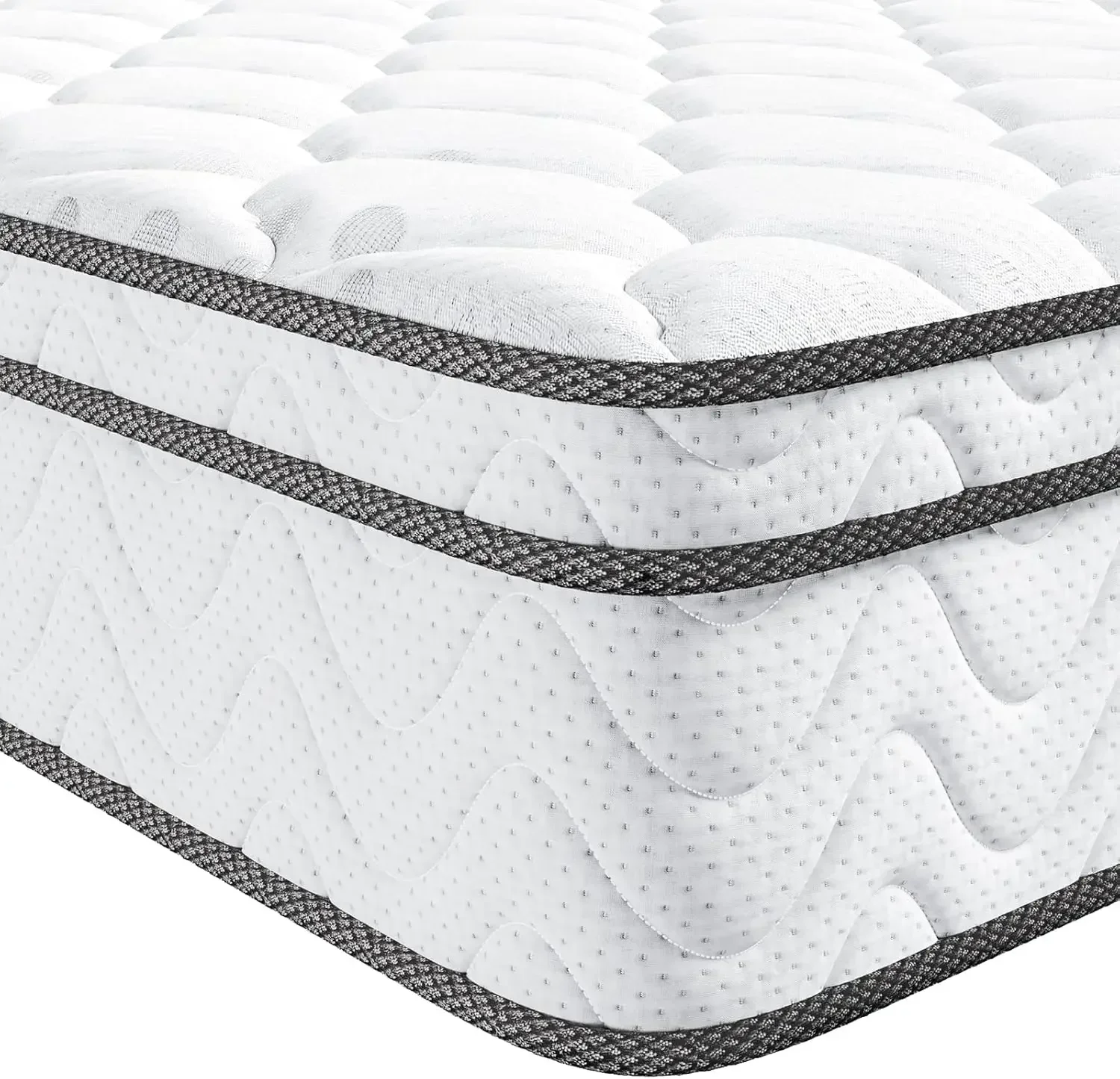 [Nuovo arrivo, prezzo scontato! ]Materasso Queen, materasso ibrido da 10 pollici con memory foam, design ergonomico per alleviare la pressione, (