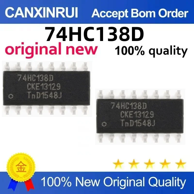 (5-100 pieces) Brand new original 74HC138D 74HC138 patch SOP-16 38 decoder IC chip