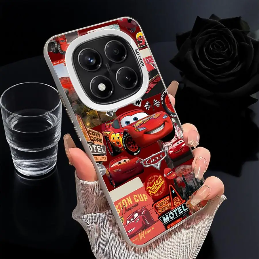 Casing untuk Xiaomi Redmi Note 10 11 Pro 12 13 14 Pro Plus 10s 11s Sampul Lembut Disney Lightning McQueen Lucu