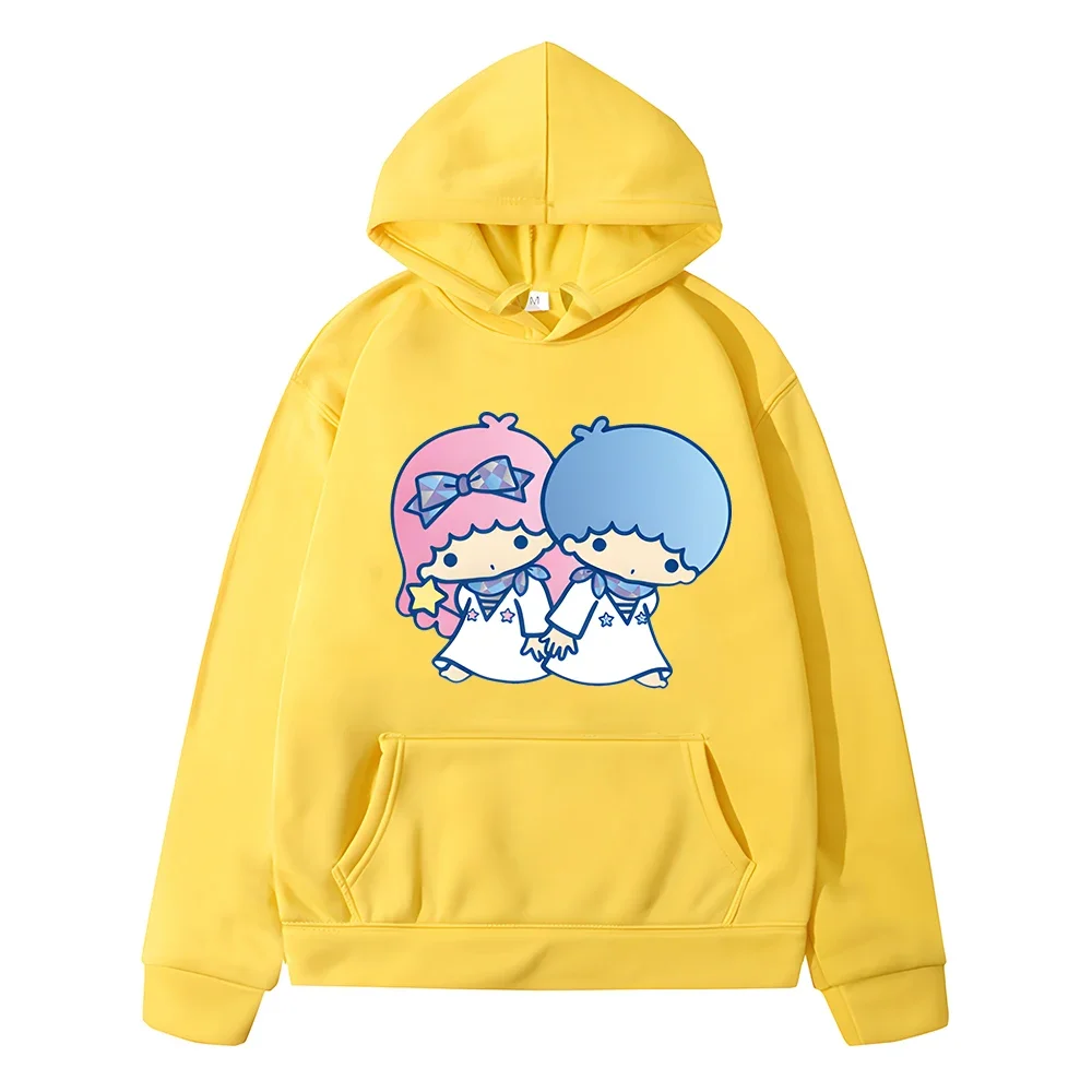 

Kawaii Kids Little Twin Stars Hoodies Girls Clothing Long Sleeve Sweatshirts Autumn Sanrio Casual Boys Anime Hooded y2k sudadera