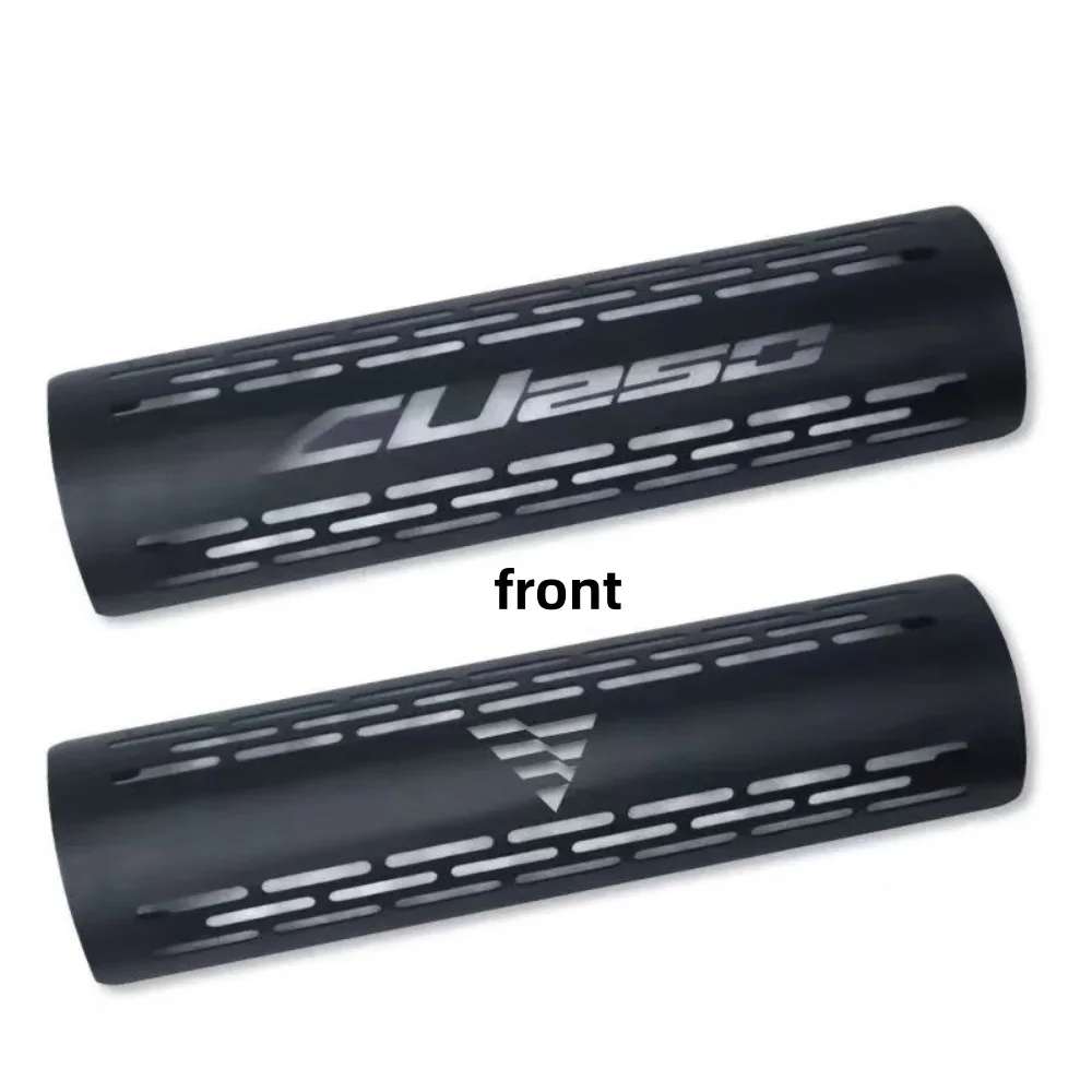 FOR VOGE CU250 Blacked-Out Special Cutout Muffler Shield Full-Wrap Rear Section Heat Insulation for Motorcycle Leg Scalding