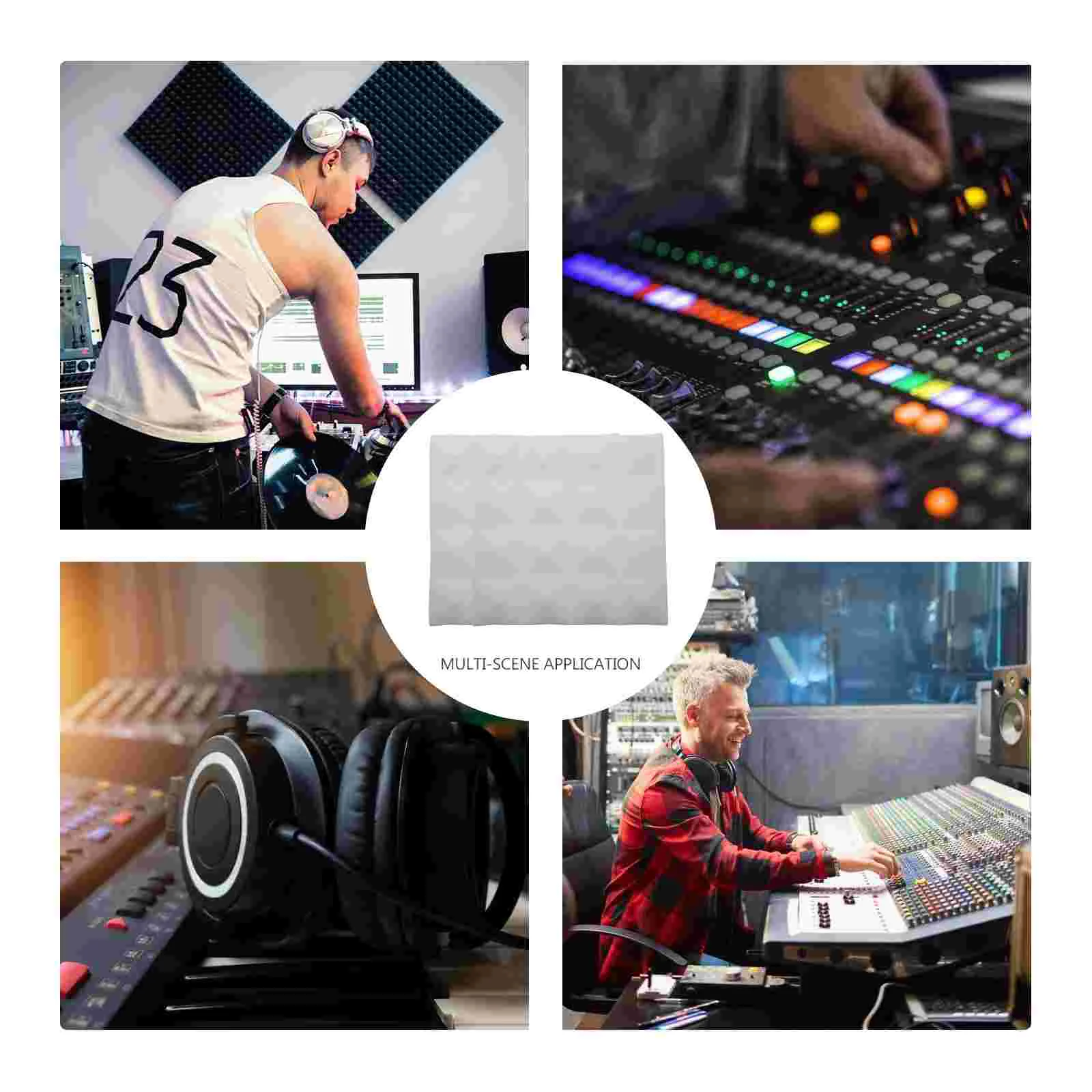 12 Pcs 흡음 면 방음 이어 버드 음향 흡수 패널 절연 보드 소음 감소