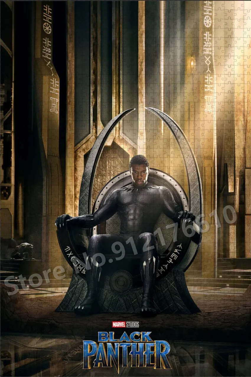 ブラックパンサー スーパーヒーロー 108/200/300/500/1000 ピース ジグソーパズル ディズニー映画パズル 解凍教育 クリスマスギフト
