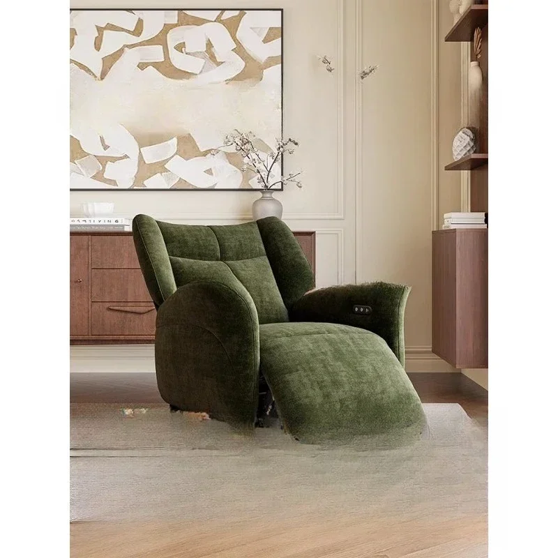 

Multifunctional electric sofa chair, sleeping, reclining and adjustable single rocking chair