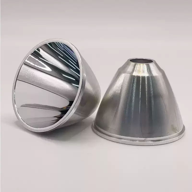 Aluminum Reflector Cup Orange Peel Smooth Surface Torch Light Reflector for Flashlight DIY Replacement Lamp Accessory