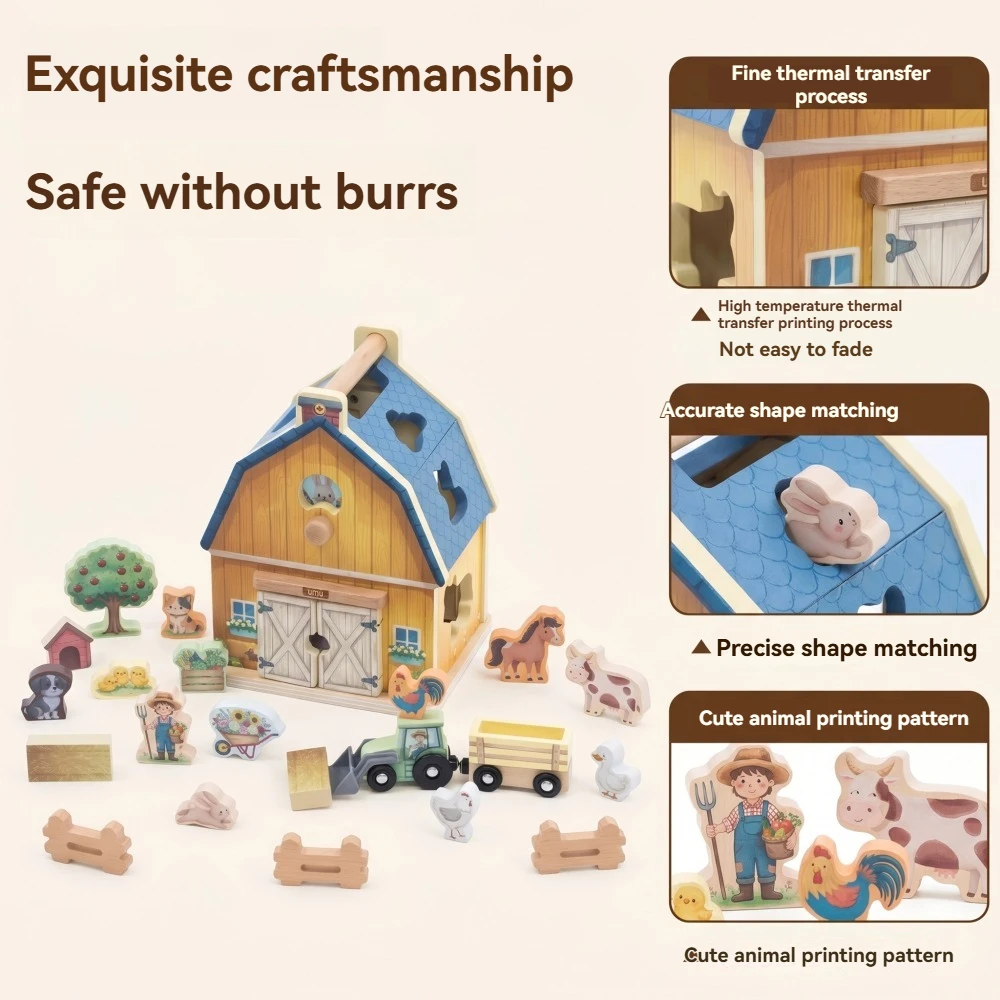 Houten Happy Farm Speelset met - Happy Kids Education recensie en prijs