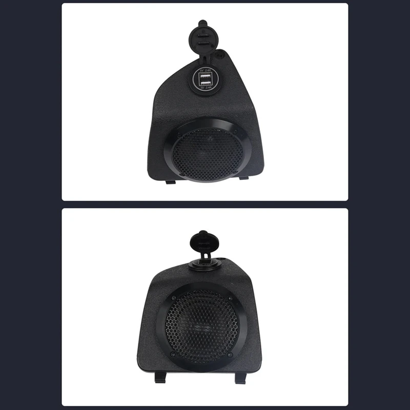 1 Piece Scooter Music Sound Audio Amplifier Speakers Horn System USB Charger Black Plastic For Vespa GTS 300 250 GTS300