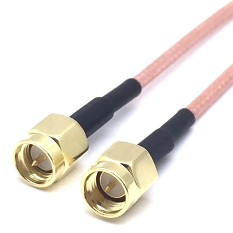 4x cabo sma macho wifi cabo antena 50 cm cabo coaxial sma macho para sma macho conector coaxial sma macho rg316 sma macho
