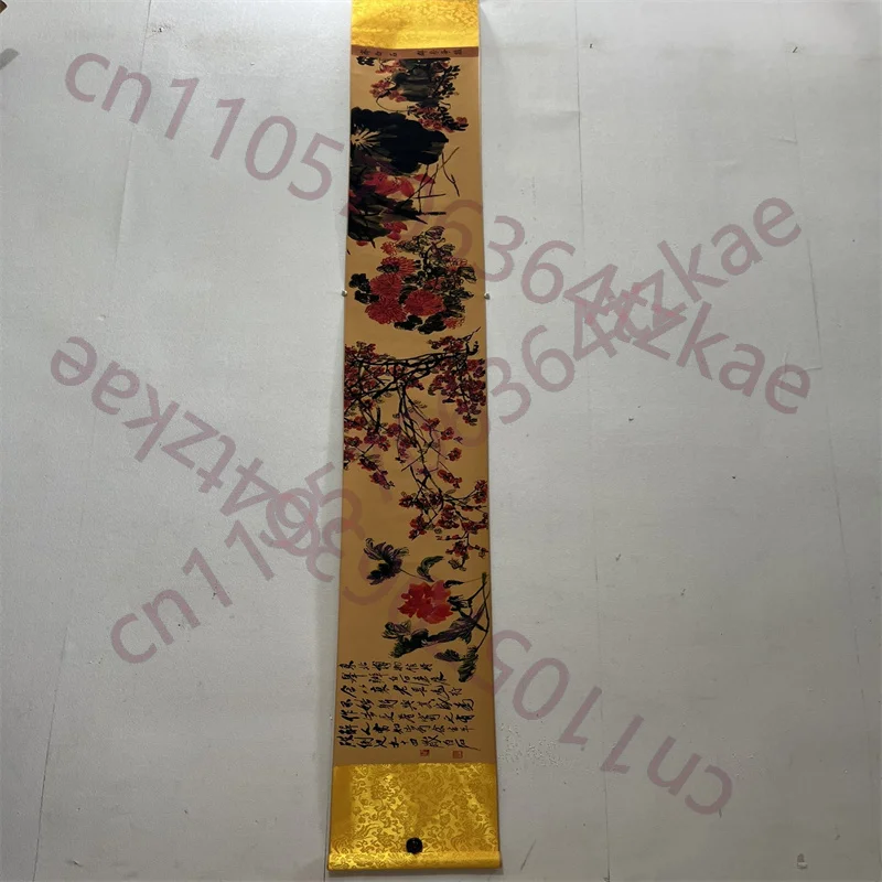 

China Ancient Picture Paper,Landscape painting,Qi Baishi's group of beauties compete for beauty, Long Scroll Painting