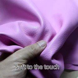 1.1/1.2mm Pink Blue Lychee Sheepskin. First Layer Leather. Real Leather Fabric. Manual DIY For Soft Bag. Whole Sheepskin