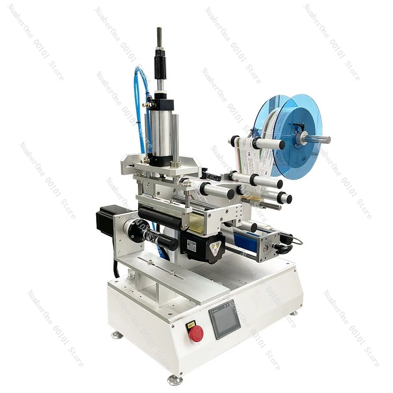 Semi-automatic round/flat tube labeling machine Plastic flat tube YouTube metal tube sticker circle labeling machine