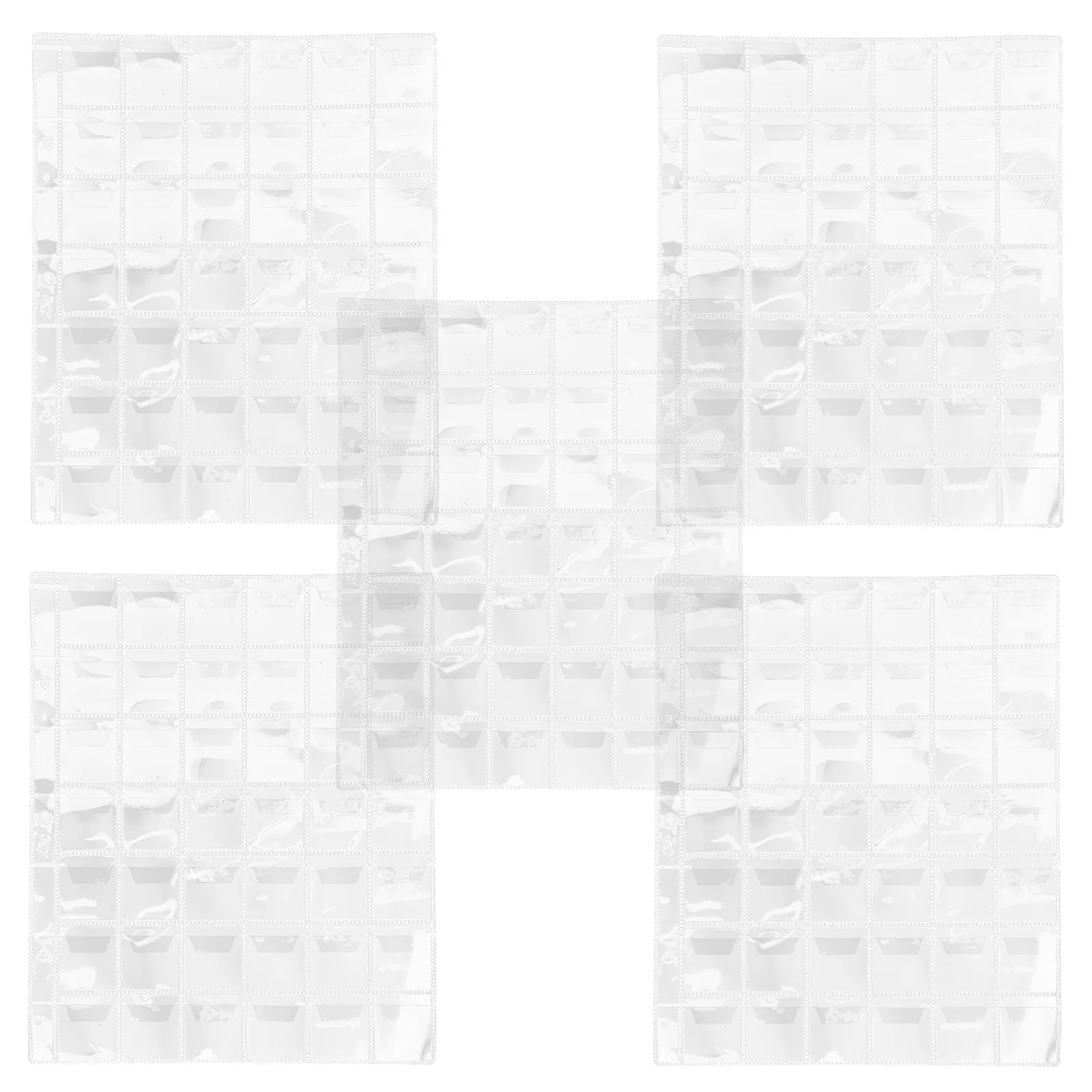 5 個のコインコレクションホルダーアルバム透明 42 ポケットコレクターブック保護コイン収納オーガナイザークリアマネーホルダー