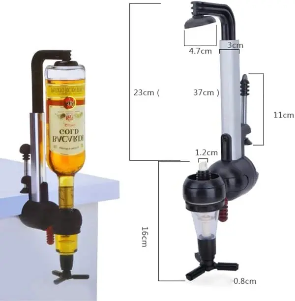 Export single head inverted pouring rack, foreign wine pouring device, wine dispenser, measuring base wine, cocktail mixing tool