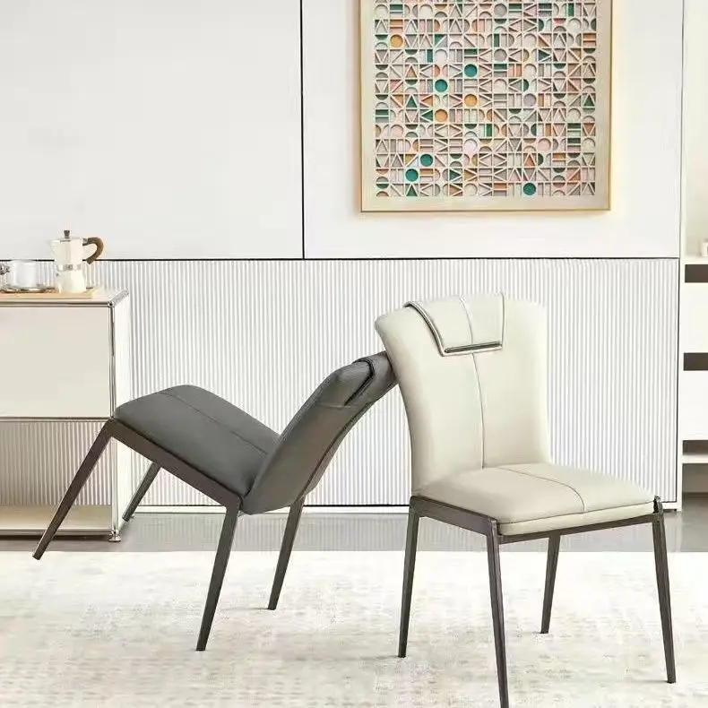 # Coffee Shop Dining Chairs Light Luxury Dining Tables and Chairs Restaurant Backrest Leisure Hotel Dining Chairs