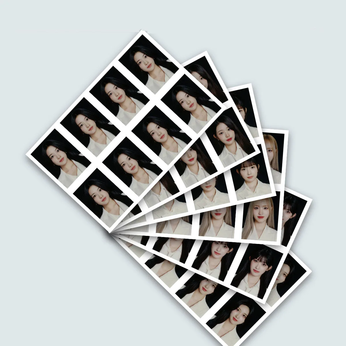 Kpop WORLD TOUR In CINEMA One Inch ID Photo White Background Photograph HD Photo Printing WonYoung Gaeul Liz Fans Collection