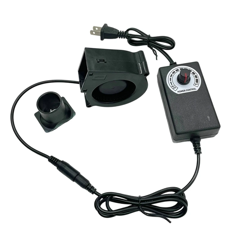 Powerful 3600RPM Blower Low Noise High Speed Blower Fan 7530 Cooling Fan For Charcoal Grill And Industrial Equipment