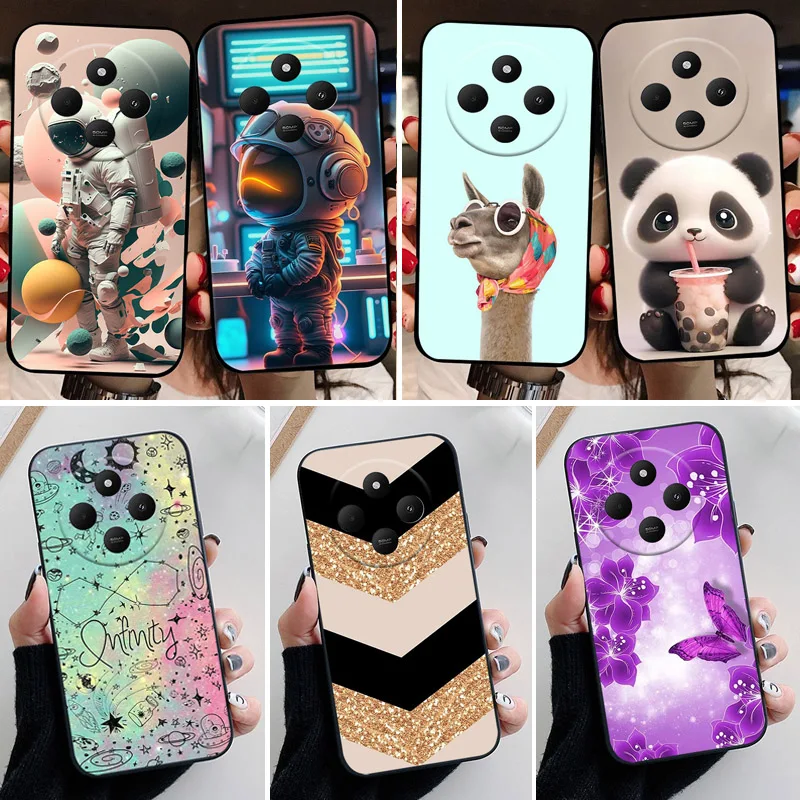 For Poco C75 Case Xiaomi Poco C75 Love Heart Silicone Phone Cover For Poco C75 Funda Camera Protection Shockproof Bumper Shell