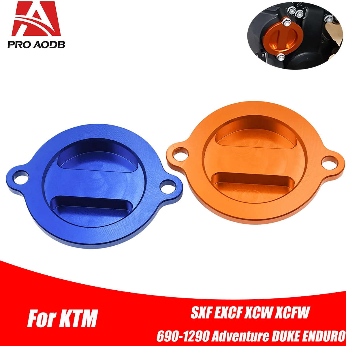 Engine Oil Filter Cap Cover Plug For KTM SXF XCF EXCF XCFW EXC XCW SMR FREERIDE 690 990 1050 1090 1190 1290 Super Adventure R S