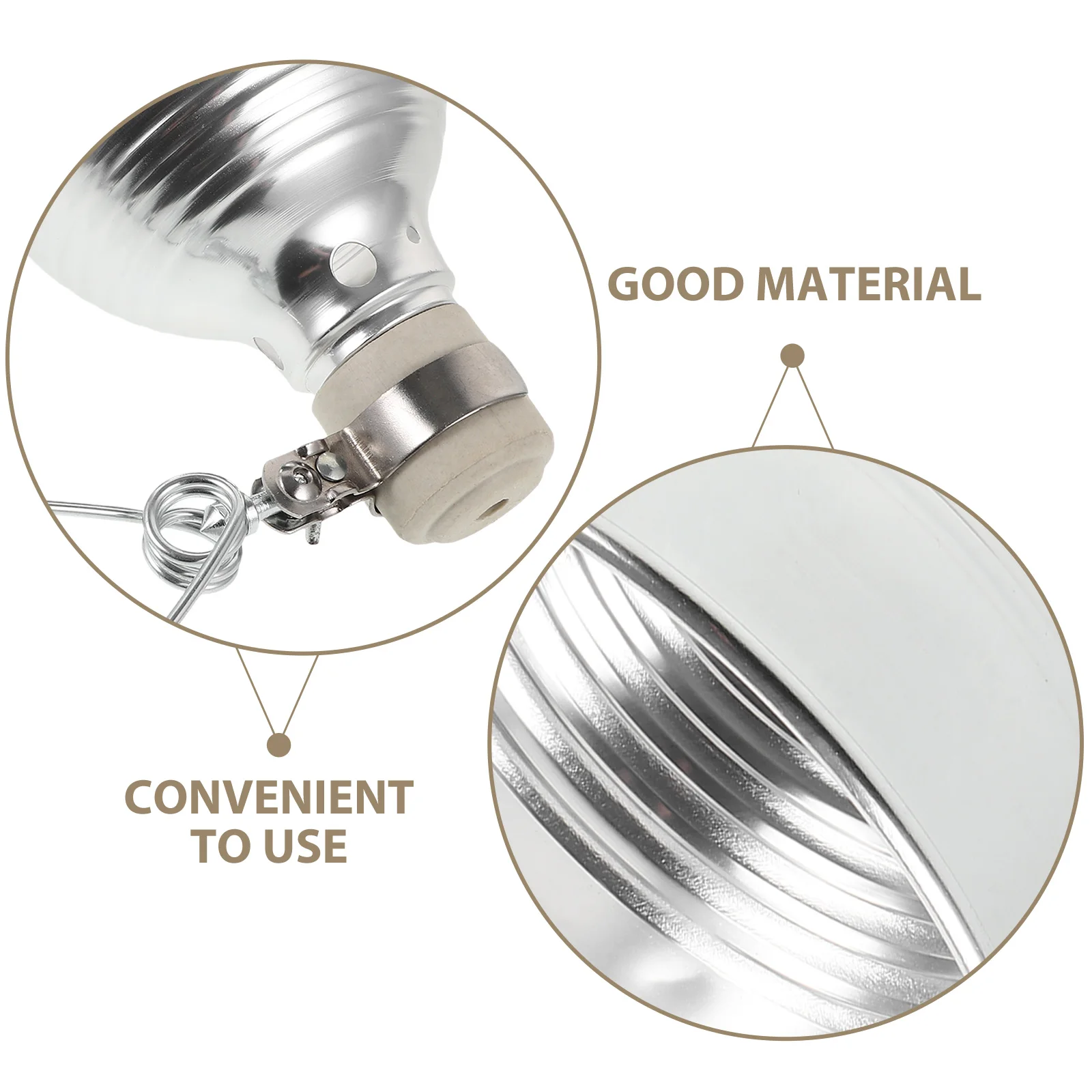 

Aluminum Mirror Clamp Shade Holder 8 Inch Adjustable E27 Socket Blue Zinc Lampshade Adapter Reflector Clip Safe Classic