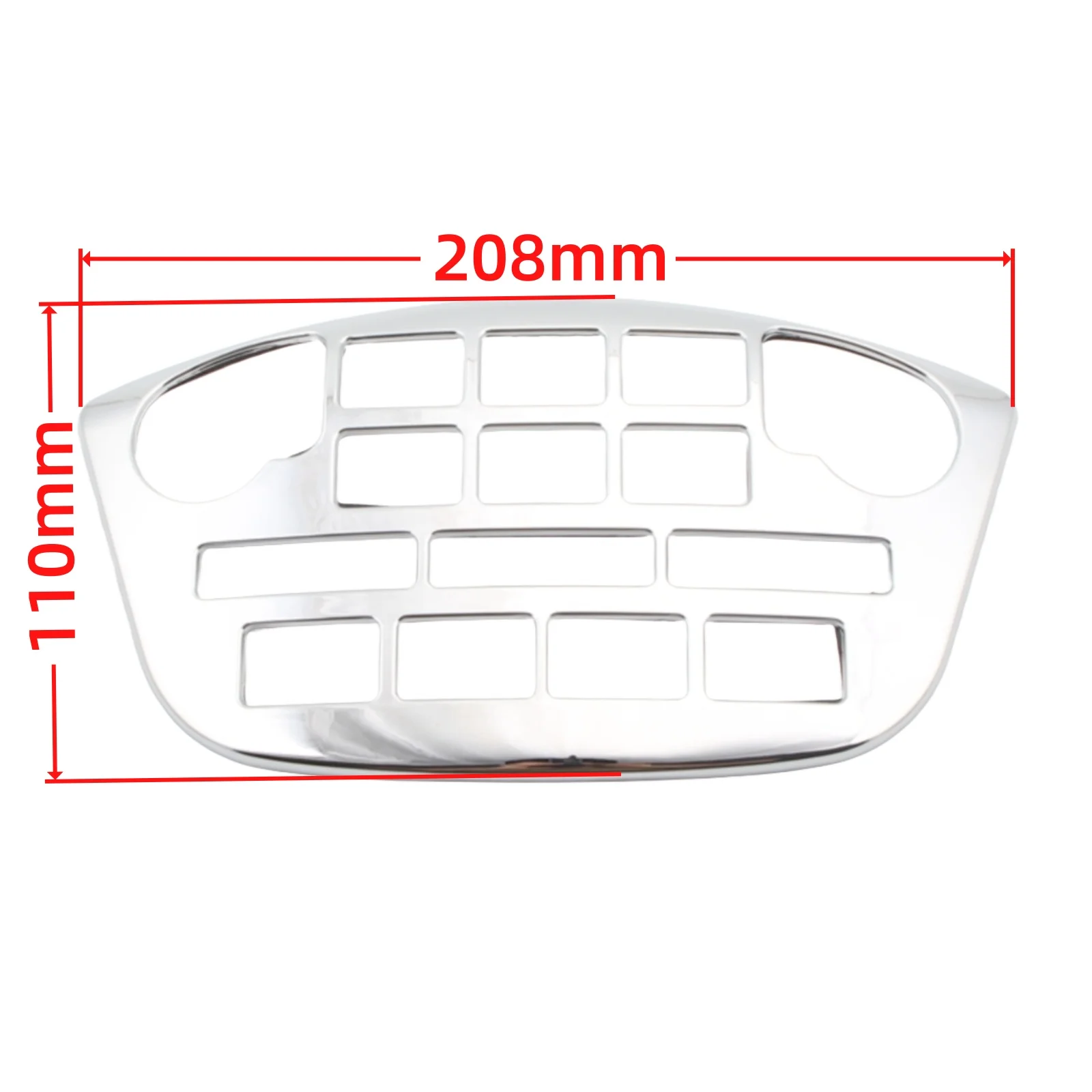 Para Honda Goldwing GL1800 2001-2010 marco Protector cromado accesorios de cubierta decorativa Panel de acento de Radio CD de motocicleta