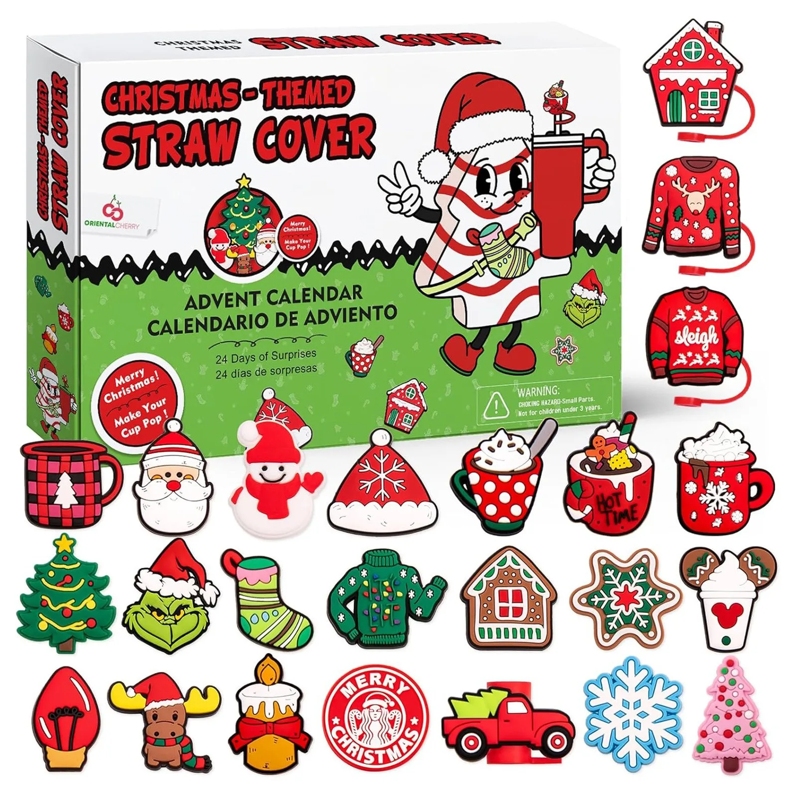 Christmas Advent Calendar Contains 24 Gifts, Christmas Cute Figures Doll Advent Calendar, Christmas Countdown Calendar