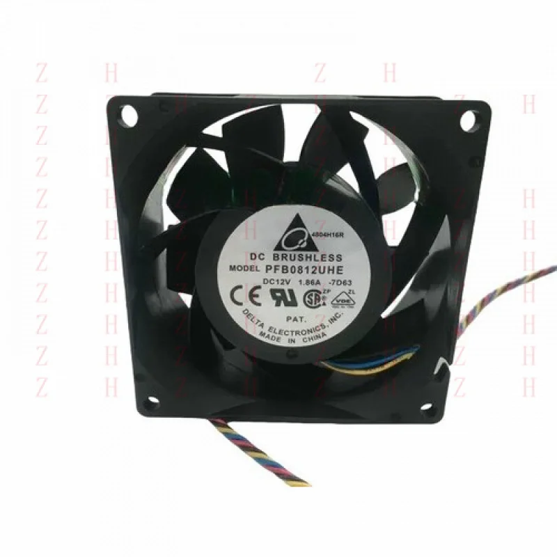 

XXZ для 1/шт. PFB0812UHE 4-проводной вентилятор постоянного тока 12 В 1,86 А 80*38 высокоскоростной жестокий ветровой охлаждающий вентилятор