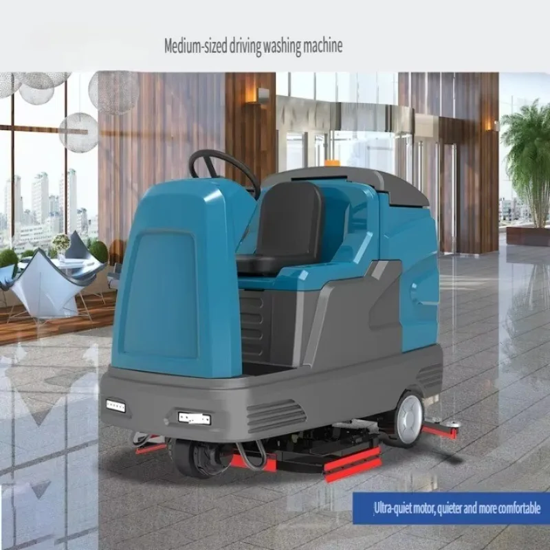 【Hot】HIJIE B160 Electric Ride-On New Self-Propelled Ultra Quiet Motor Medium-Sized Floor Sweeper Washing hine 1 Year Warranty