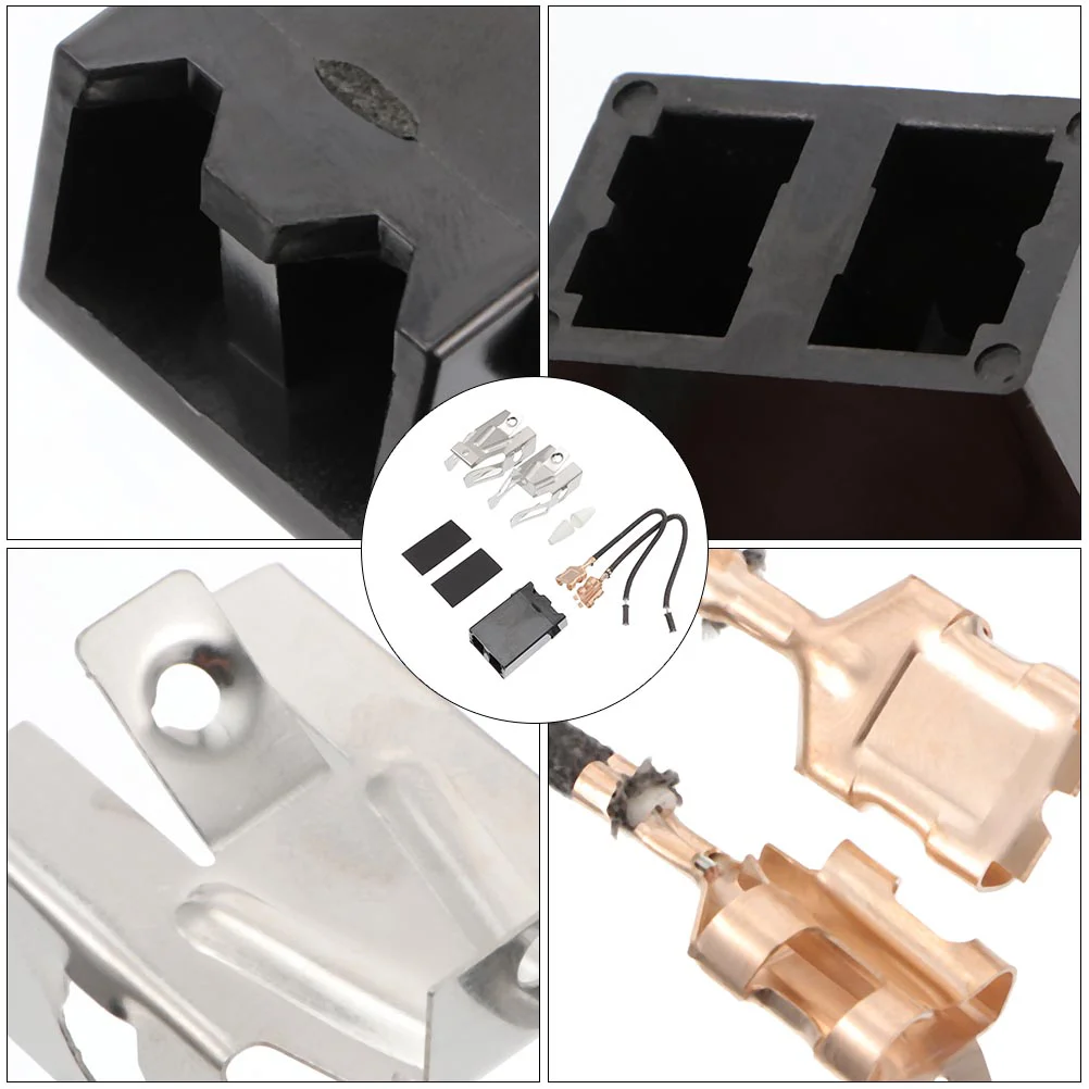 4 Sets Oven Connector Range Burner Replacement Kit Electric Stove Receptacle Terminal Block Gas Surface Parts for Socket