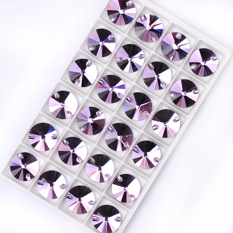 YANRUO 3200 tutte le taglie violetto Rivoli retro piatto cucito Strass di cristallo cucire su pietre di Strass per scarpe