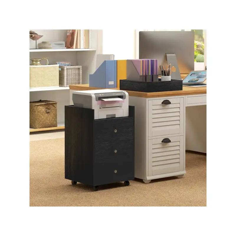 وحدة تخزين خزانة الملفات مع 4 أدراج لتنظيم المكاتب وإدارة المستندات #6