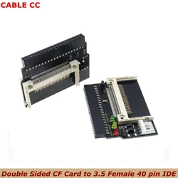 1pcs Double Sided CF Card to 3.5 Female 40 pin cf to IDE Adapter Converter Card Standard IDE True-IDE Mode for PC Hard Disk