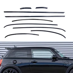 For Mini Cooper R56 2 Door 2007-2013 Exterior Window Molding Trim Black Door Frame Styling Weatherstrip Seal Decoration Strip