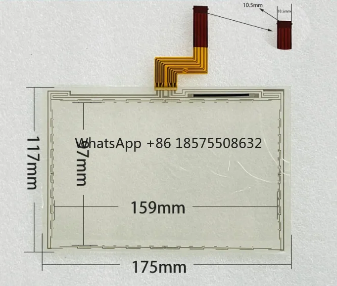 PH41224459 Rev A New Touchpad 7 Inch 20Pin 176*118 PH41224459 Rev A P4390-0411-0224 Touch Screen Digitizer Glass Panel Sensor