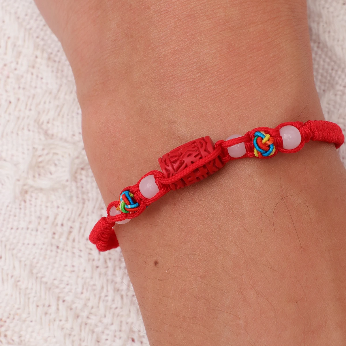 

20pcs Red Rope Bracelet Adjustable Braided Wristband Handmade Symbol Of Love Positive Energy For Women Men