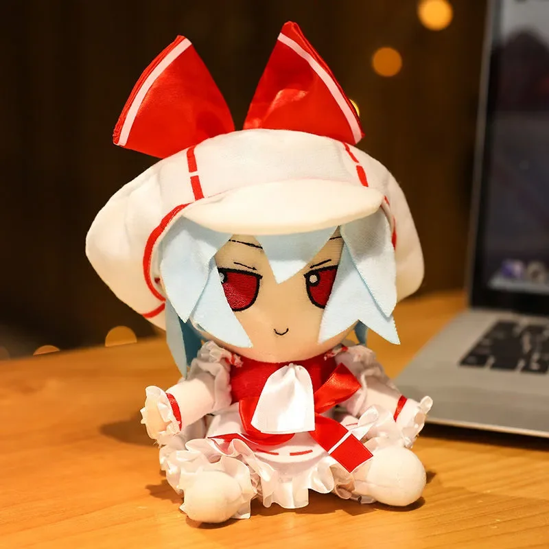 20cm Game Cirno Kirisame Marisa Hakurei Reimu Saigyouji Yuyuko Fumo Anime Touhou Project Plush Doll Cosplay Stuffed Toy for Gift