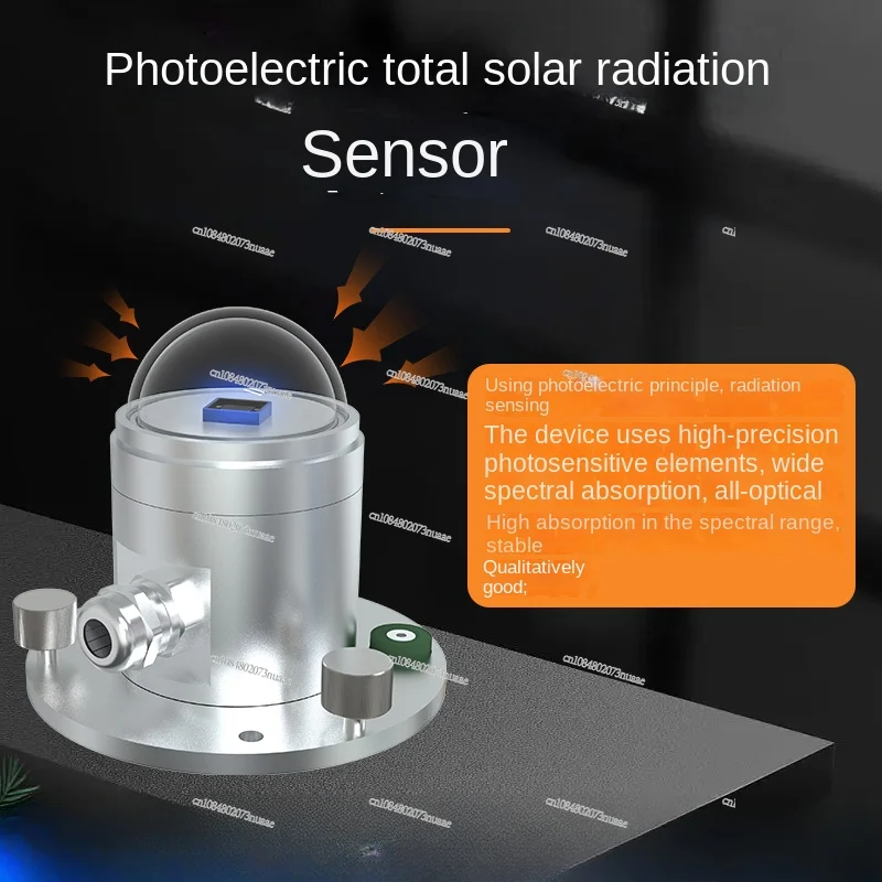 Photoelectric Solar Total Radiation Sensor, Measuring Instrument, High Precision, Wide Spectrum