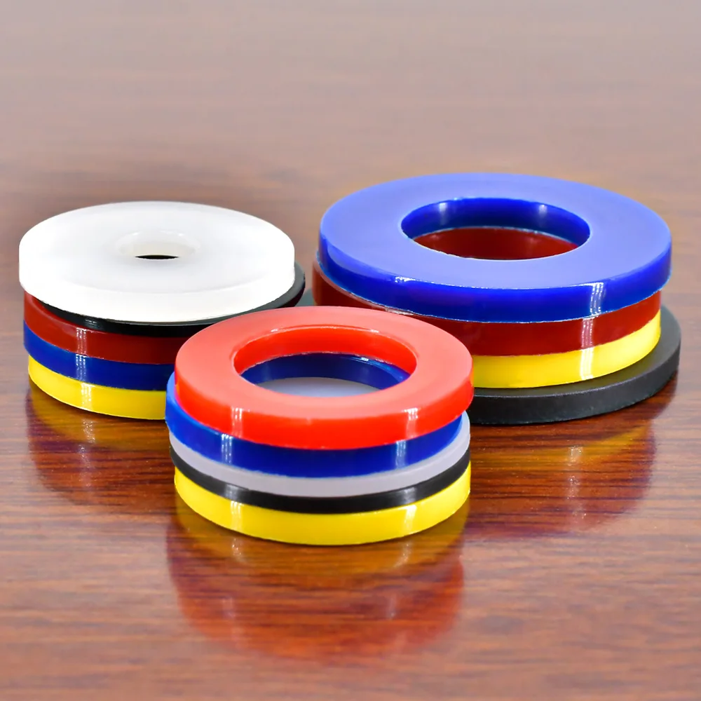 M2-M20Nylon Flat Washers Plastic Spacer Insulation Waterproof Sealing Hard Gaskets For Screw Bolts Black/White/Red/Blue/Yellow
