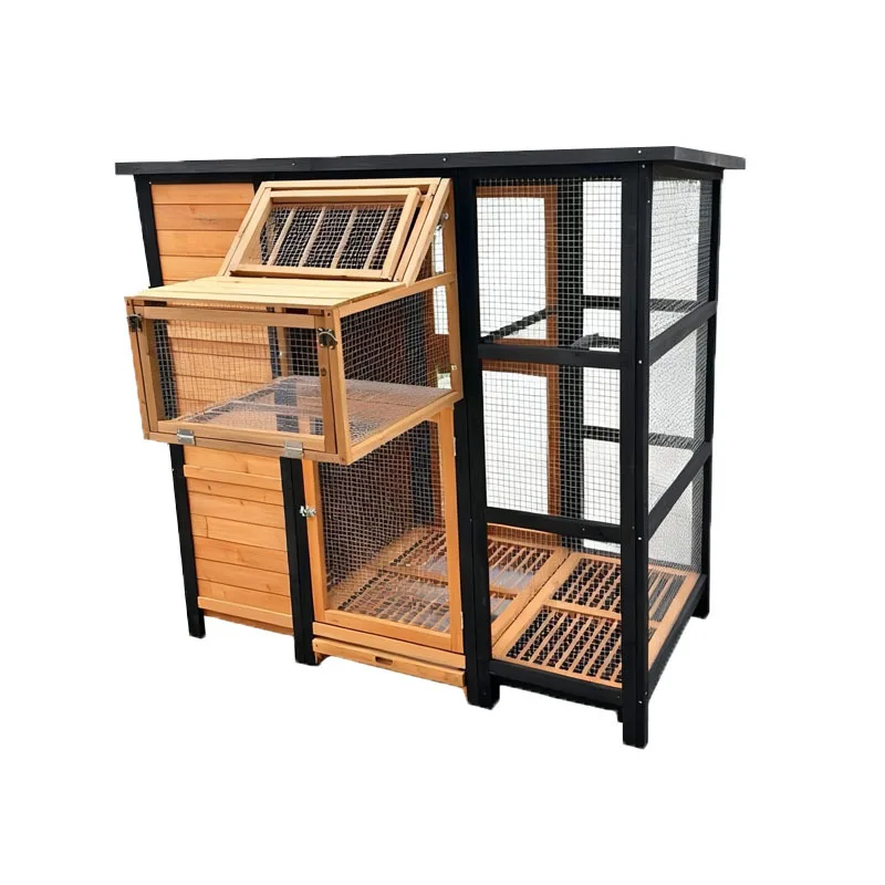 Outdoor wooden dovecote balcony pigeon cage household small pigeon breeding box dovecote outdoor rain-proof dove shed