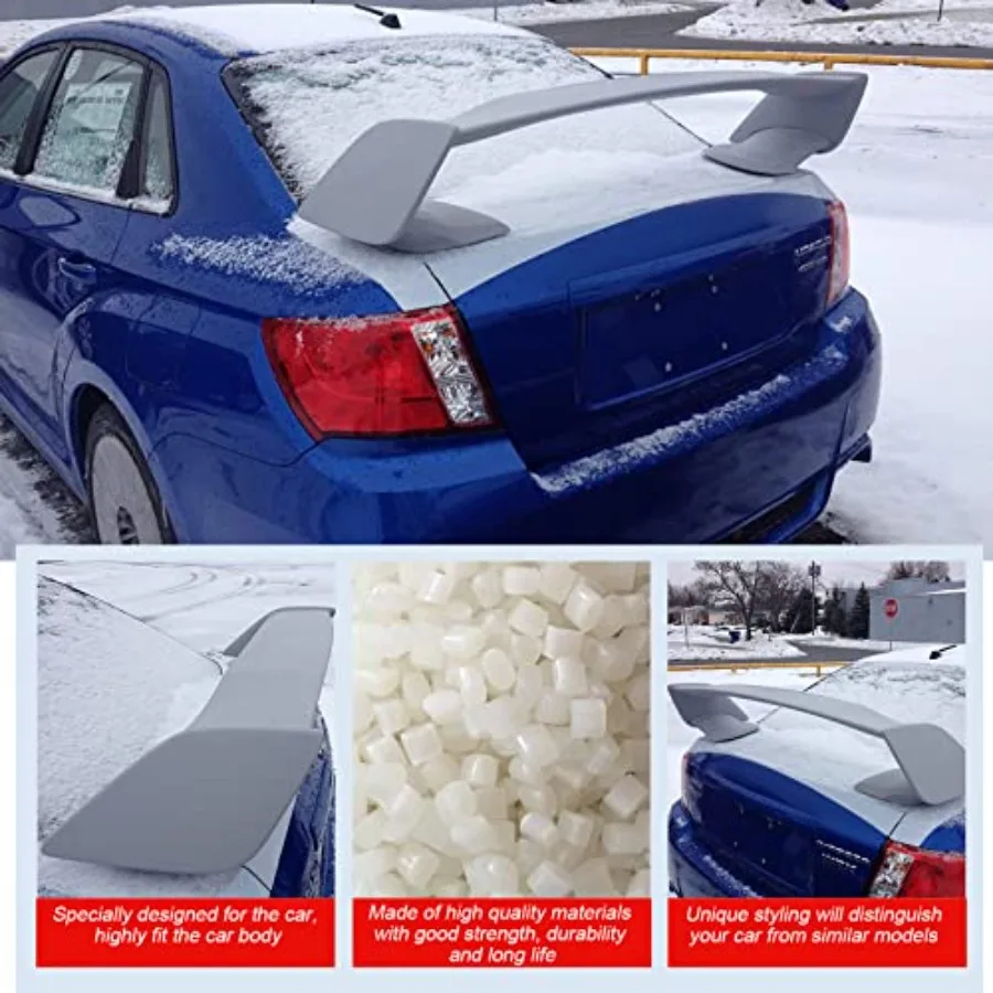 Spoiler per bagagliaio posteriore per Subaru WRX STI Sedan 20152021 e 20052016 Scion tC Finitura nera opaca Design aerodinamico Migliora V