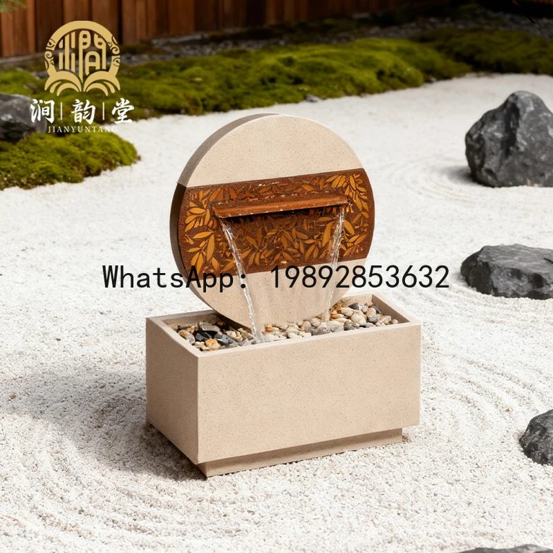 DSA Water Circulation Flowing Water Ornament Fountain Outdoor Water Landscape Garden Courtyard Balcony Landscaping