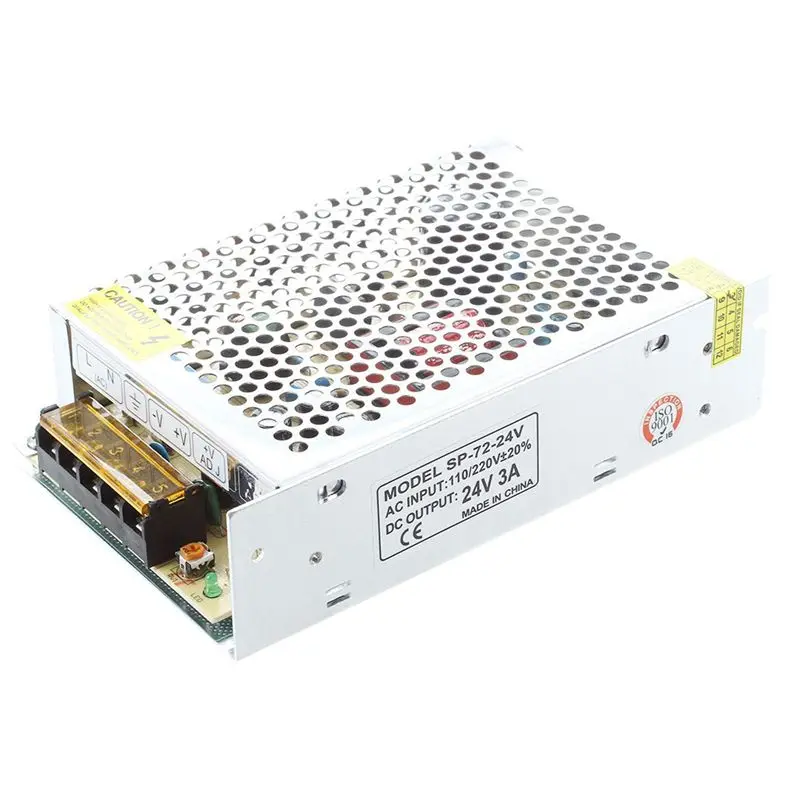 

Winter Essential 5X AC 110/220V 24VDC 3A 72W Power Supply Transformer For LED Flexible Strip Lamp