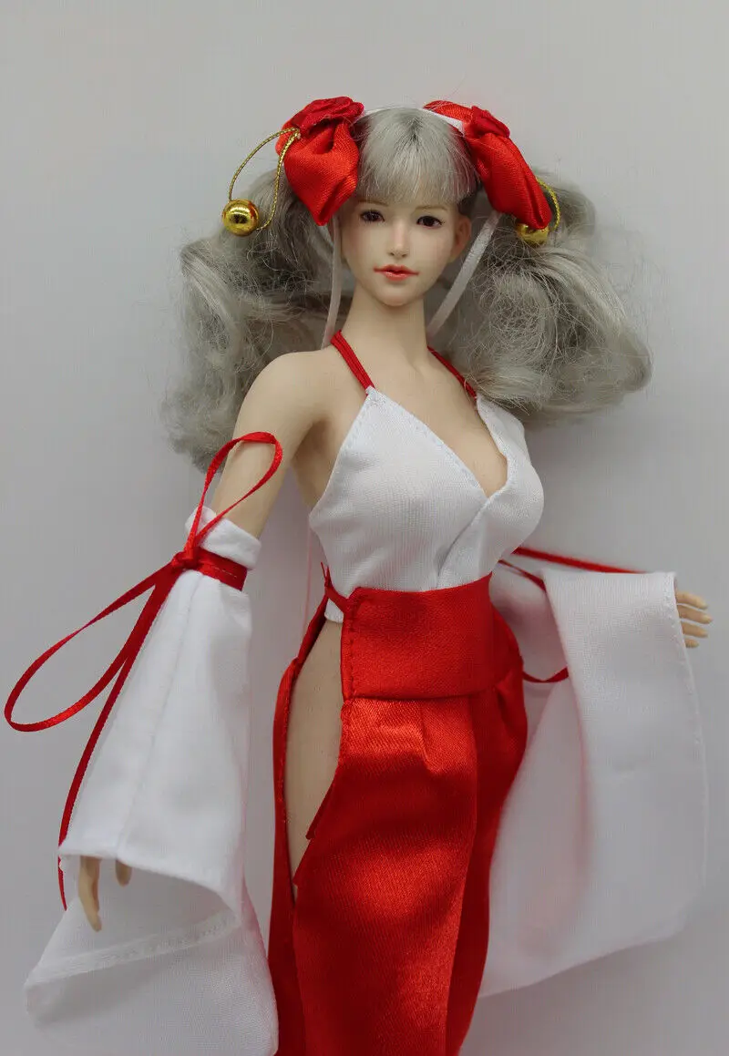 

1/6 Женская флейта, красная модель для косплея, модель для 12 дюймов